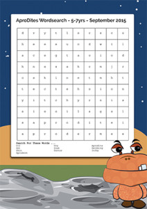 AproDerm Wordsearch 5 to 7 year olds page link