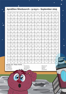 AproDerm Wordsearch 5 to 7 year olds page link
