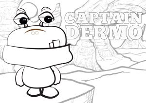 AproDerm AproDites Captain Dermo colouring page link