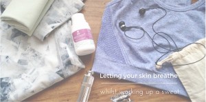 Letting your skin breathe whilst working up a sweat.