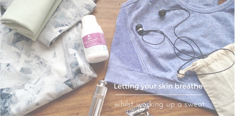 Letting your skin breathe whilst working up a sweat.
